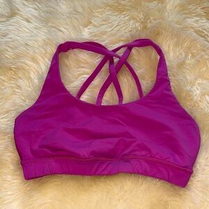 lululemon athletica Pink Energy Bra Medium Support